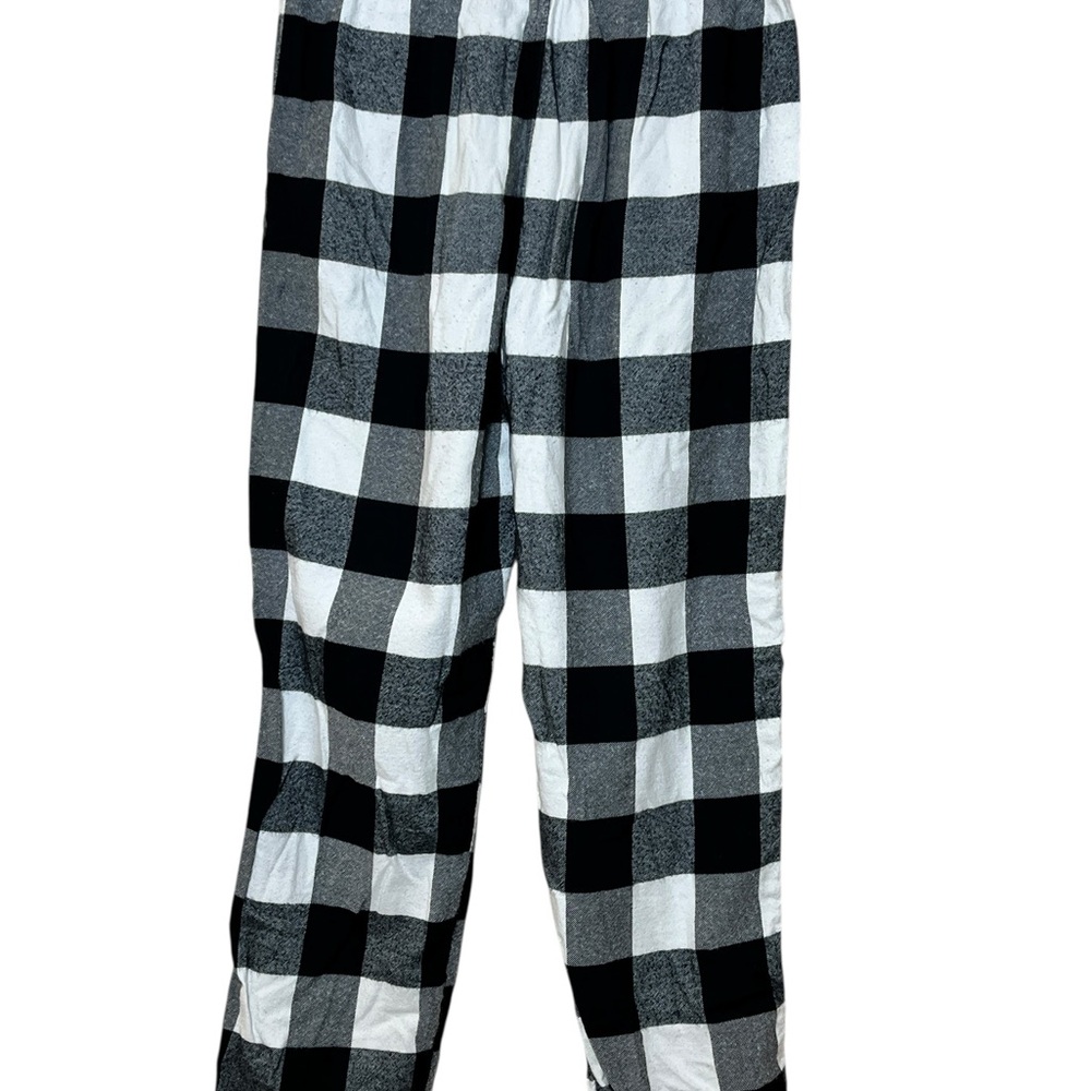 Hollister Men's Flannel Sleep Pants, Size XS, Black and White Plaid